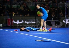 Jon Sanz y Momo Gónzalez derrotan a Stupa y Lebrón en Buenos Aires levantando una bola de partido