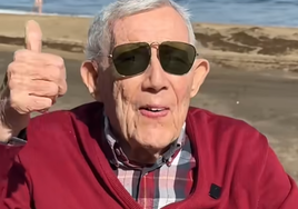 Juan cumple el sueño de su vida de conocer Canarias a los 100 años