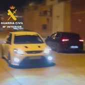 Imagen de la Guardia Civil sobre las carreras ilegales en polígonos industriales de Salamanca