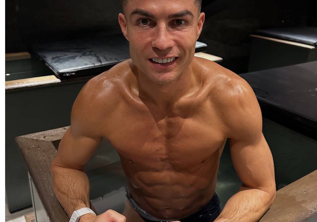 Cristiano Ronaldo con su nuevo «reloj», Whoop