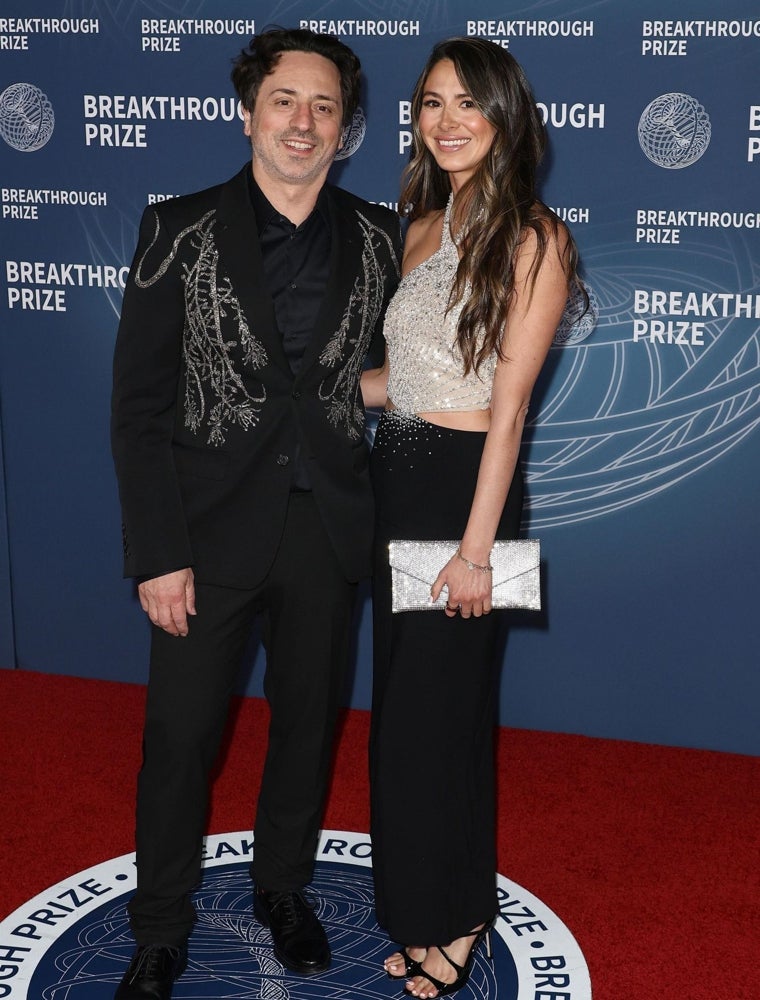 Sergey Brin y su esposa Gerelyn Gilbert.