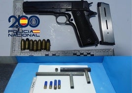Un machete, un arma de fuego de fabricación casera y otra del calibre 45 entre lo incautado en dos reyertas en La Línea